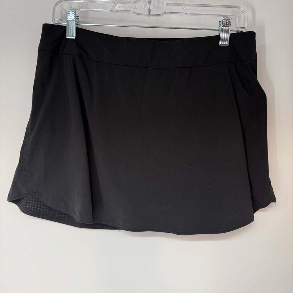 Outdoor Voices Tennis Golf Skort Women Medium Black Built-in Short Zipped Pocket